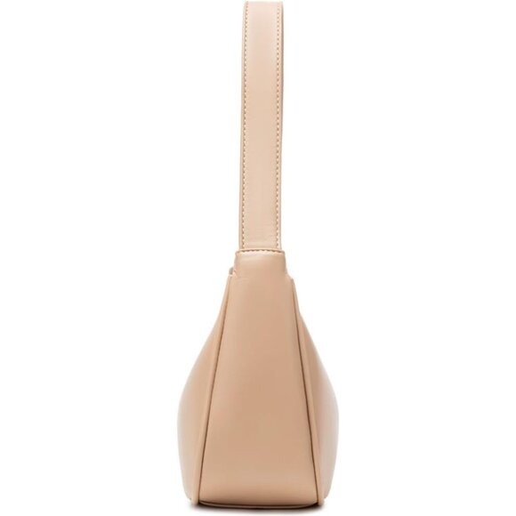 Women Khaki Imported Polyester Pu Leather Zipper Closure Cute Mini Tote Handbag - Picture 6 of 6